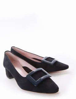 Decolte tacco 3 cm blu