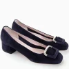 decolte tacco 3 cm blu