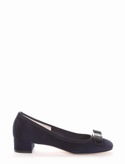 decolte tacco 2 cm blu