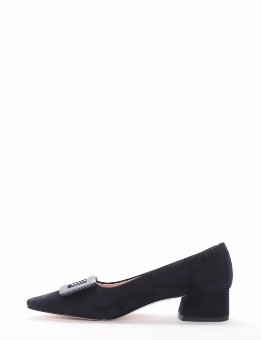 Decolte tacco 3 cm blu