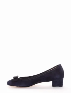 decolte tacco 2 cm blu