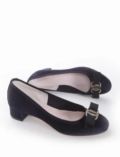 decolte tacco 2 cm blu
