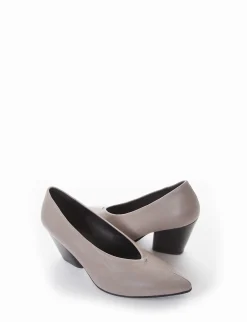 decolte tacco 7 cm grigio