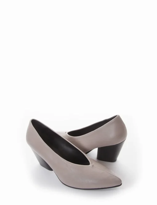 decolte tacco 7 cm grigio