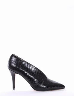 decolte tacco 10 cm nero
