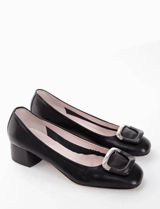 decolte tacco 3 cm nero