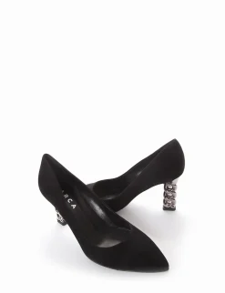 decolte tacco 8 cm nero