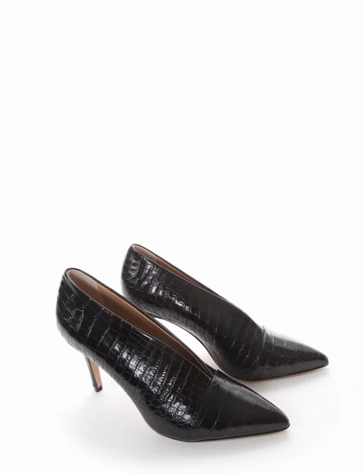 decolte tacco 10 cm nero