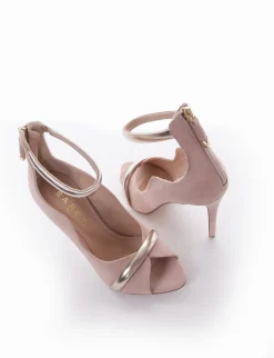 decolte tacco 10 cm rosa