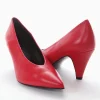decolte tacco 7 cm rosso