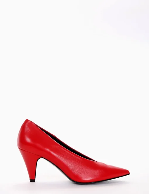 decolte tacco 7 cm rosso