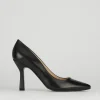 Decolte tacco 8cm nero pelle