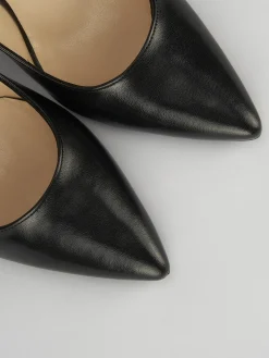 Decolte tacco 8cm nero pelle