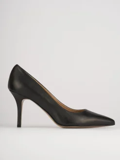 Decolte' tacco 7 cm nero pelle