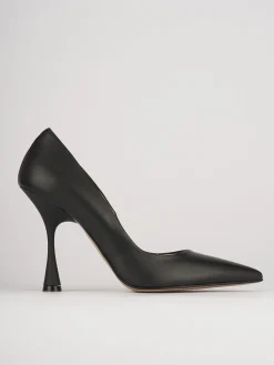 Decolte' tacco 9 cm nero pelle