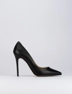 Decolte' tacco 11 cm nero pelle