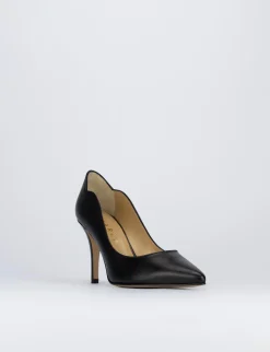 Decolte' tacco 7 cm nero pelle