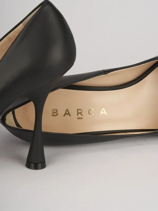 Decolte' tacco 9 cm nero pelle