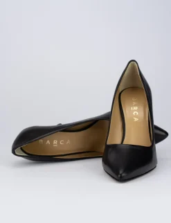 Decolte' tacco 11 cm nero pelle