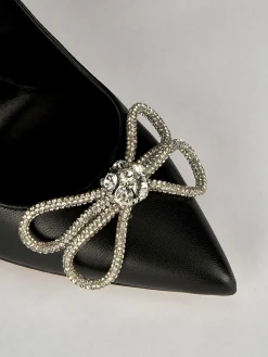 Decolte' tacco 10 cm nero pelle
