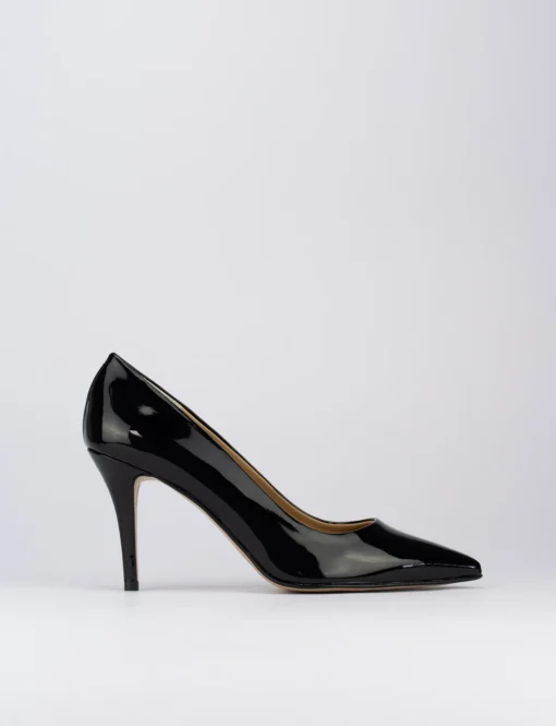 Decolte' tacco 7 cm nero vernice