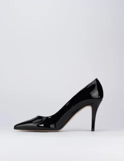 Decolte' tacco 7 cm nero vernice