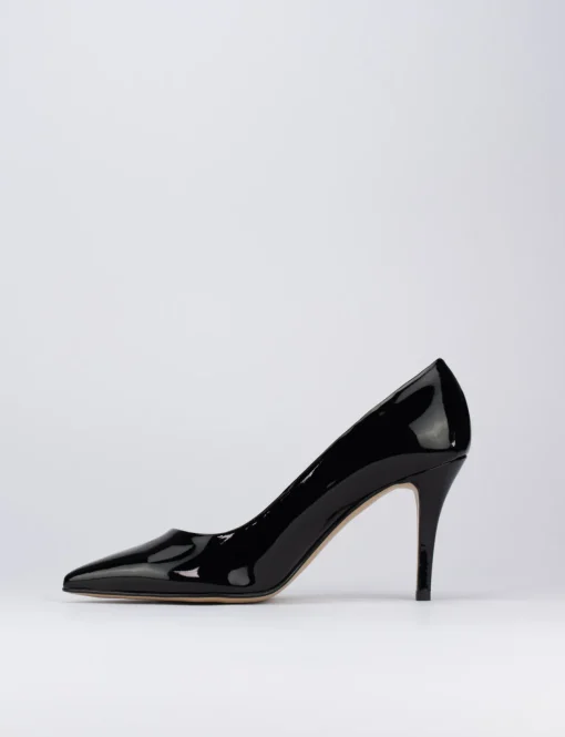 Decolte' tacco 7 cm nero vernice