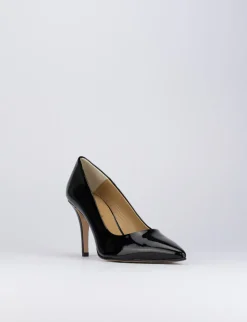Decolte' tacco 7 cm nero vernice