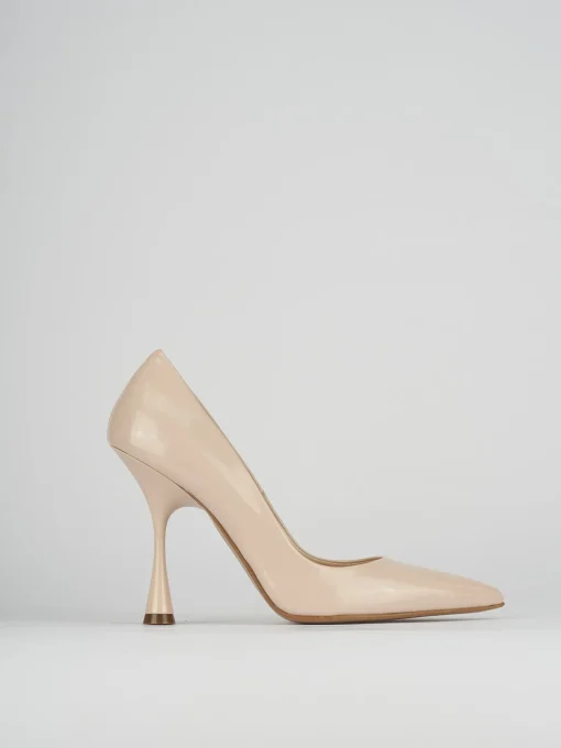Decolte' tacco 9 cm rosa vernice