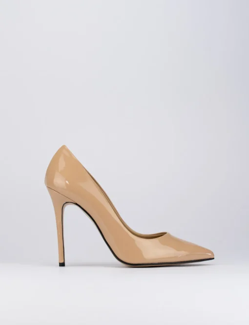 Decolte' tacco 11 cm rosa vernice
