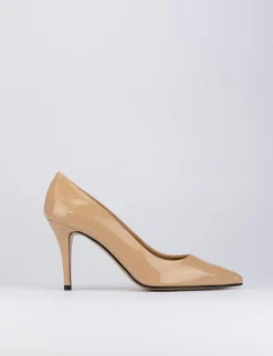 Decolte' tacco 7 cm rosa vernice