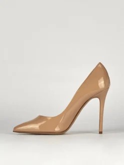 Decolte' tacco 11 cm rosa vernice