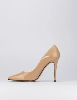 Decolte' tacco 11 cm rosa vernice