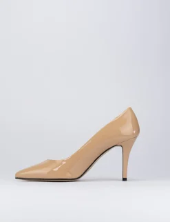 Decolte' tacco 7 cm rosa vernice