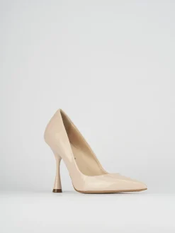 Decolte' tacco 9 cm rosa vernice