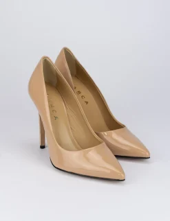 Decolte' tacco 11 cm rosa vernice