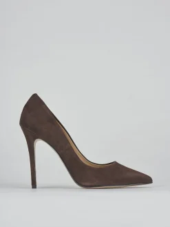 Decolte' tacco 11 cm testa camoscio