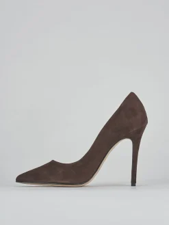 Decolte' tacco 11 cm testa camoscio