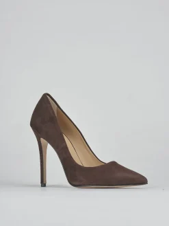 Decolte' tacco 11 cm testa camoscio