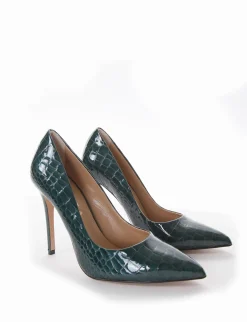 decolte' tacco 10 cm verde