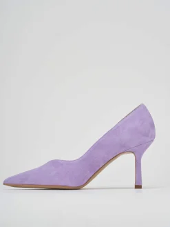 Decoltè tacco 7 cm rosa camoscio