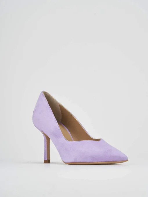 Decoltè tacco 7 cm rosa camoscio