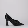 Decoltè tacco 9cm nero pelle