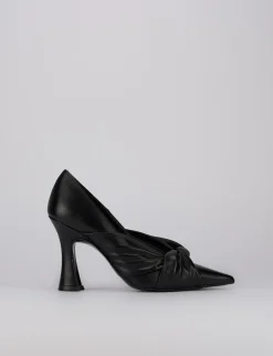 Decoltè tacco 9cm nero pelle