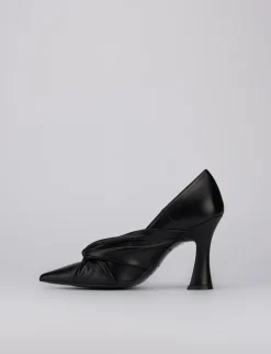 Decoltè tacco 9cm nero pelle