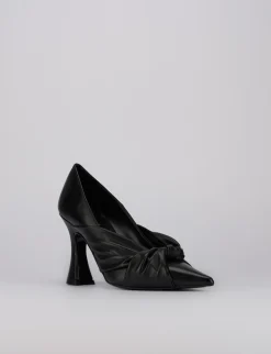 Decoltè tacco 9cm nero pelle