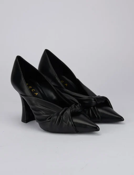 Decoltè tacco 9cm nero pelle