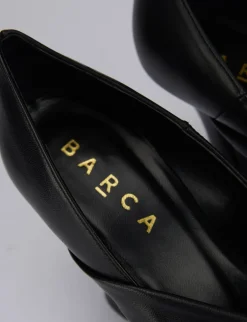Decoltè tacco 9cm nero pelle