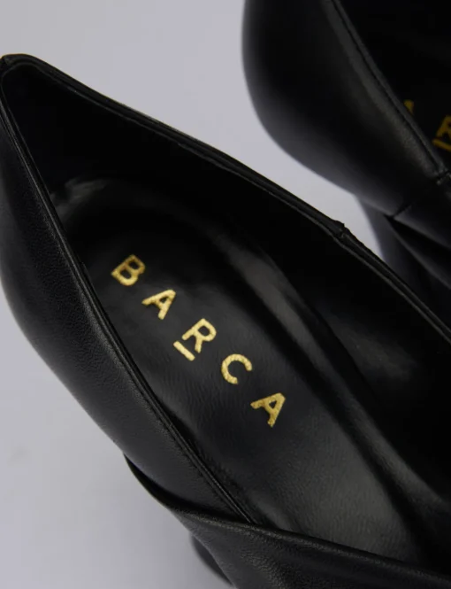 Decoltè tacco 9cm nero pelle