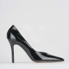 Decoltè tacco tacco 9 cm nero vernice